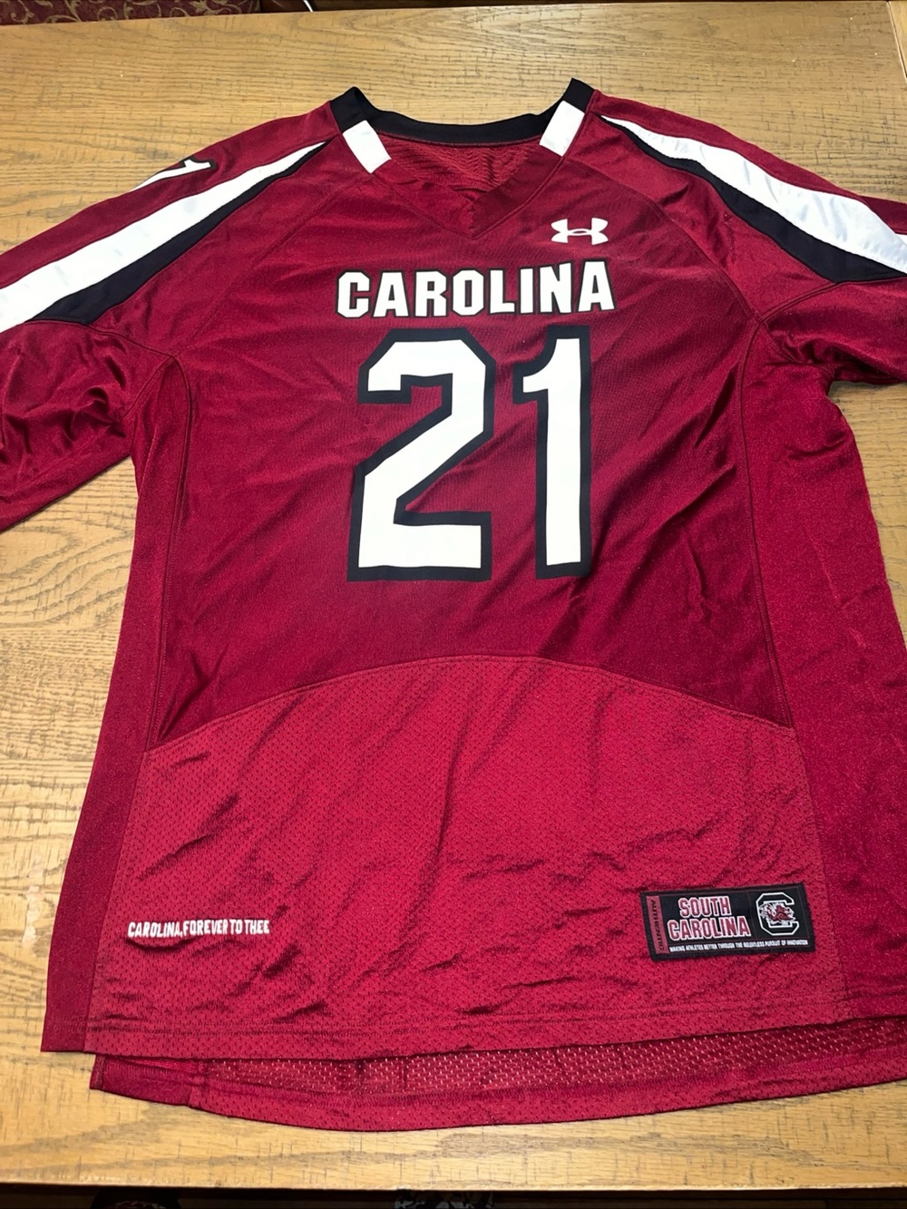Nike South Carolina Gamecocks #21 Football Jersey Red & White Sz L